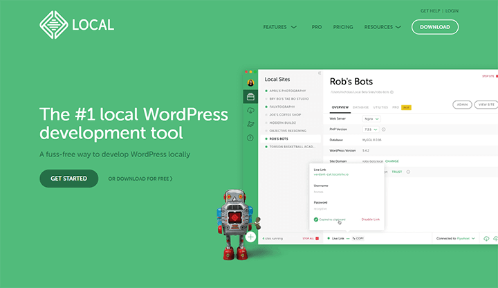 WordPress開発環境 Local